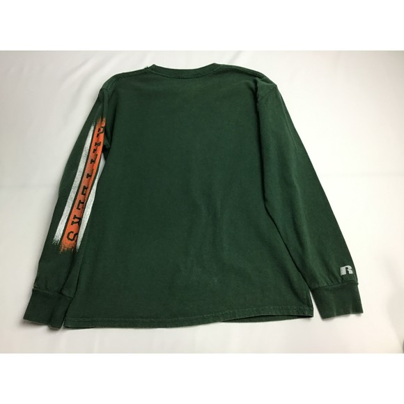 FAMU Florida A&M University Russell Athletics Boy's Green Long Sleeved Tshirt 8M - Picture 5 of 6